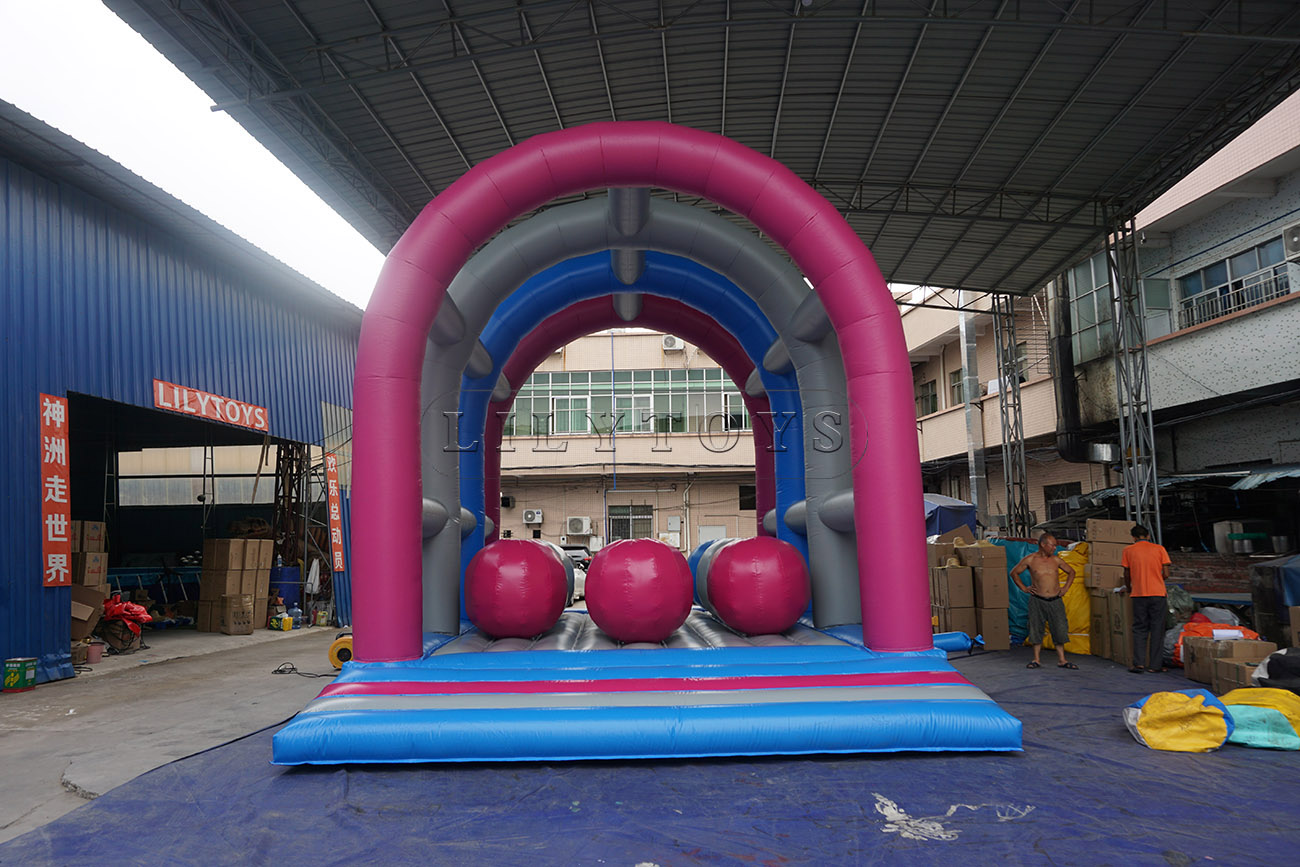 Giant inflatable obstacle course